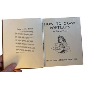 Vintage 1944 How to Draw Portraits Wood Studio Publications Art Instruction Book